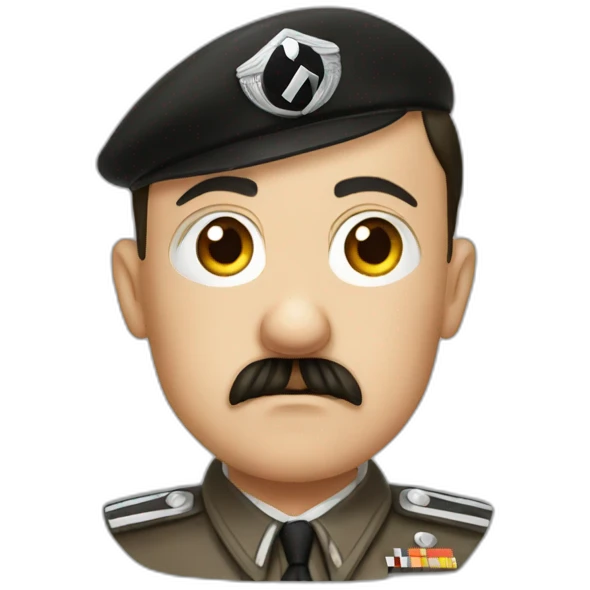 Hitler qui lève le bras emoji