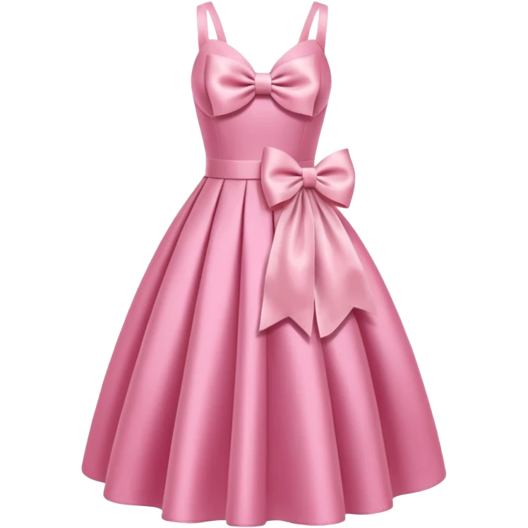 pink dress with a bow emoji