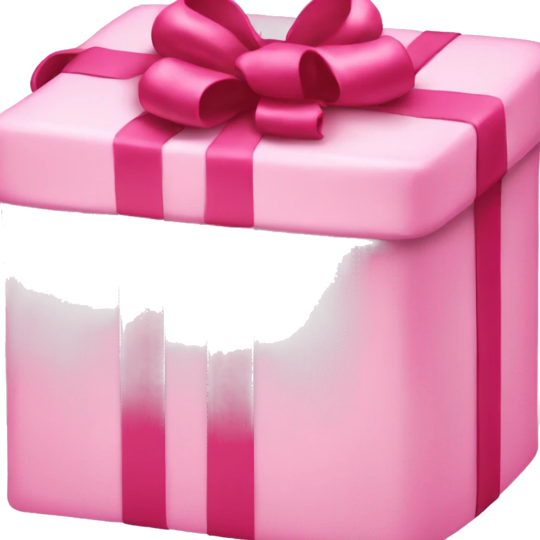 Pink Christmas present emoji