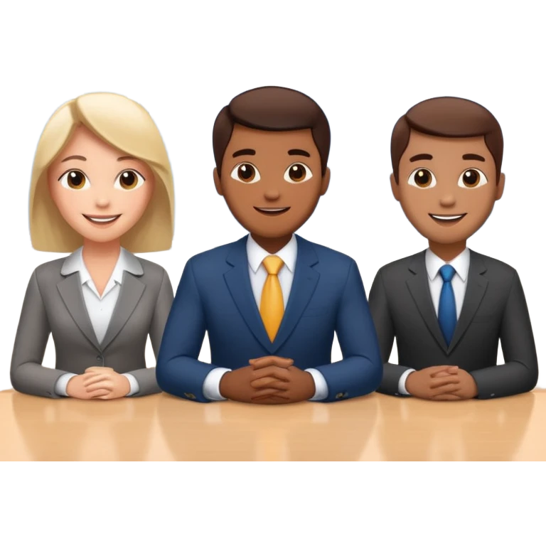 3 people business meeting emoji