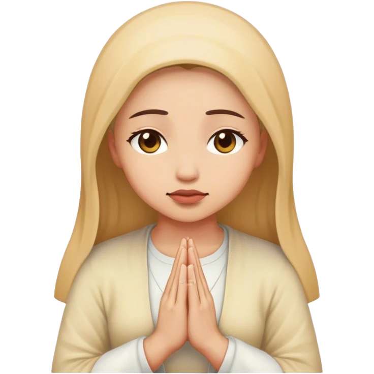 Woman who's praying emoji