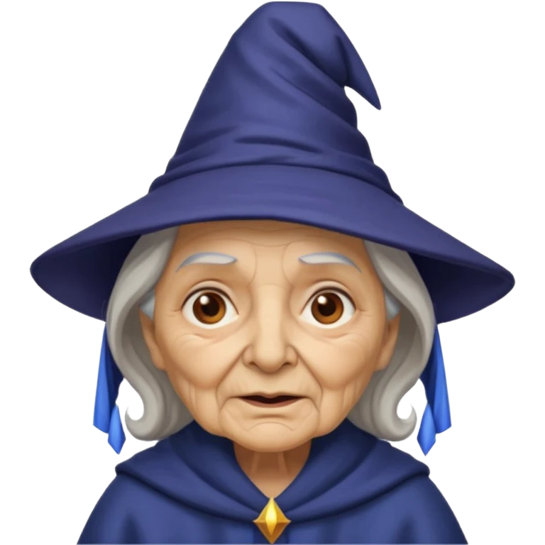 wizard old woman  emoji