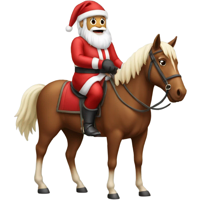 Santa on a horse emoji