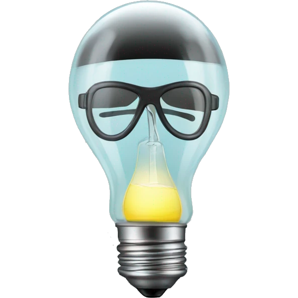 Lightbulb with scuba gear emoji