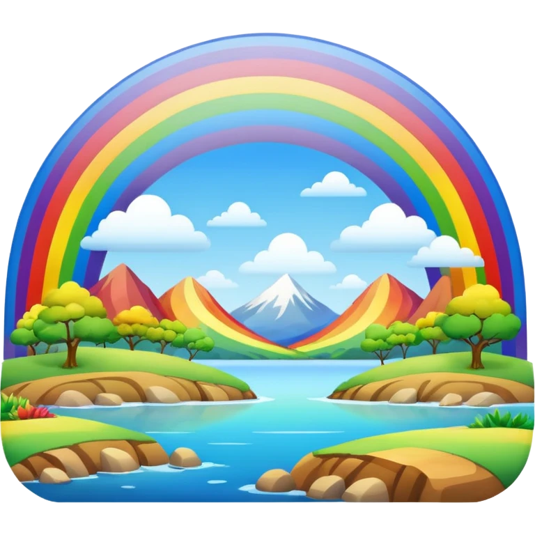 Rainbow nature emoji
