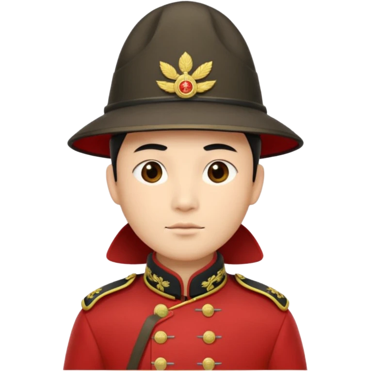 chinese hat soldier emoji