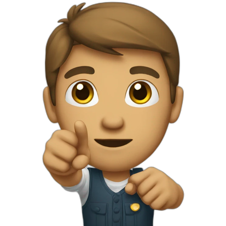 pointing at the viewer emoji