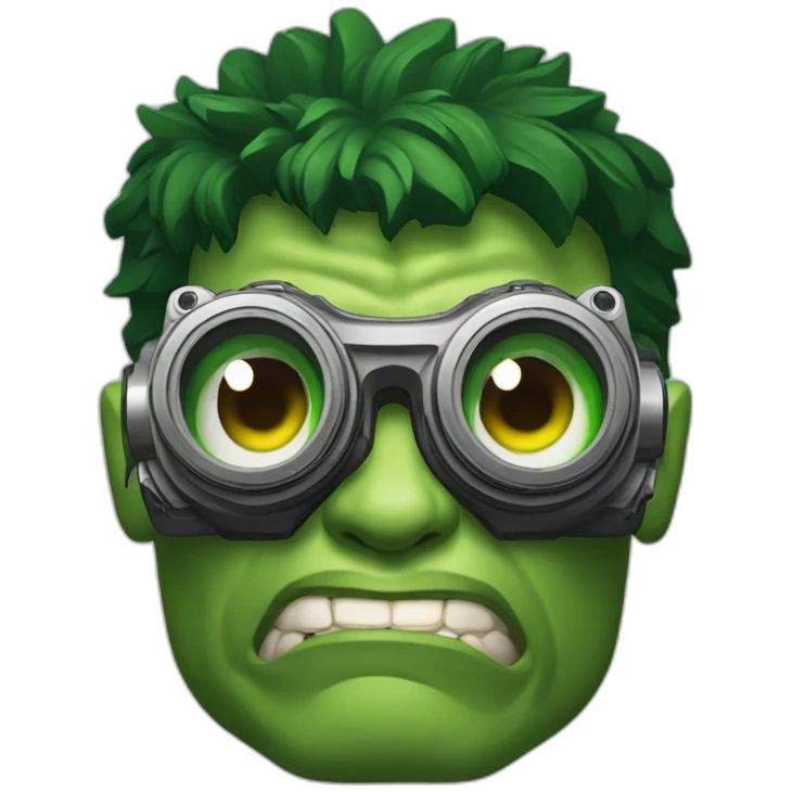 hulk with camera goggles emoji