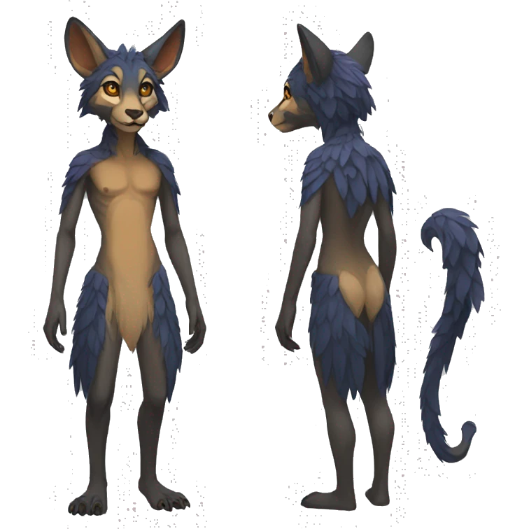 Anthro Vernid full body emoji
