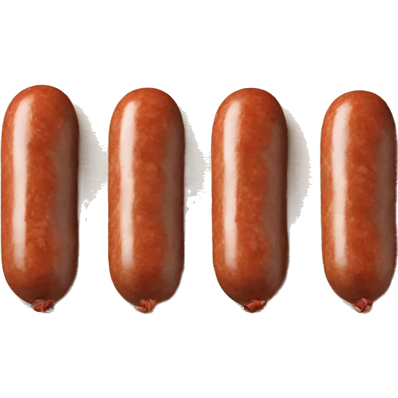 different types of sausage on a wooden board emoji