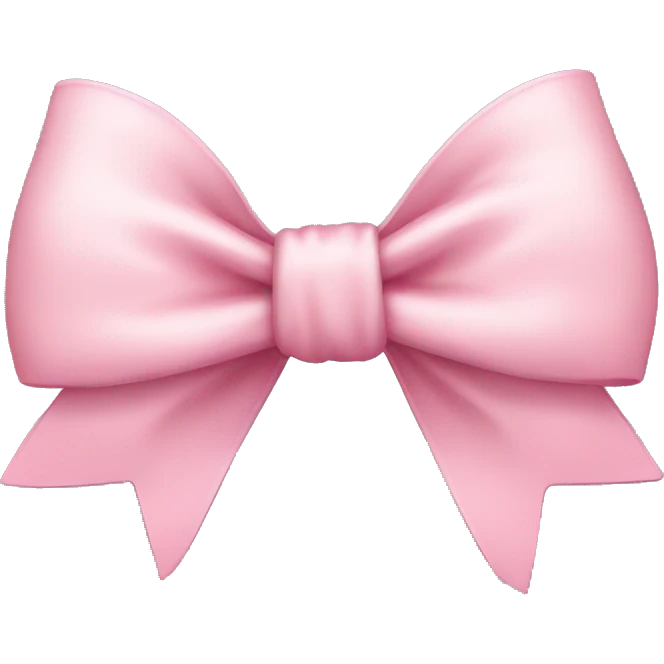 Light pink bow emoji
