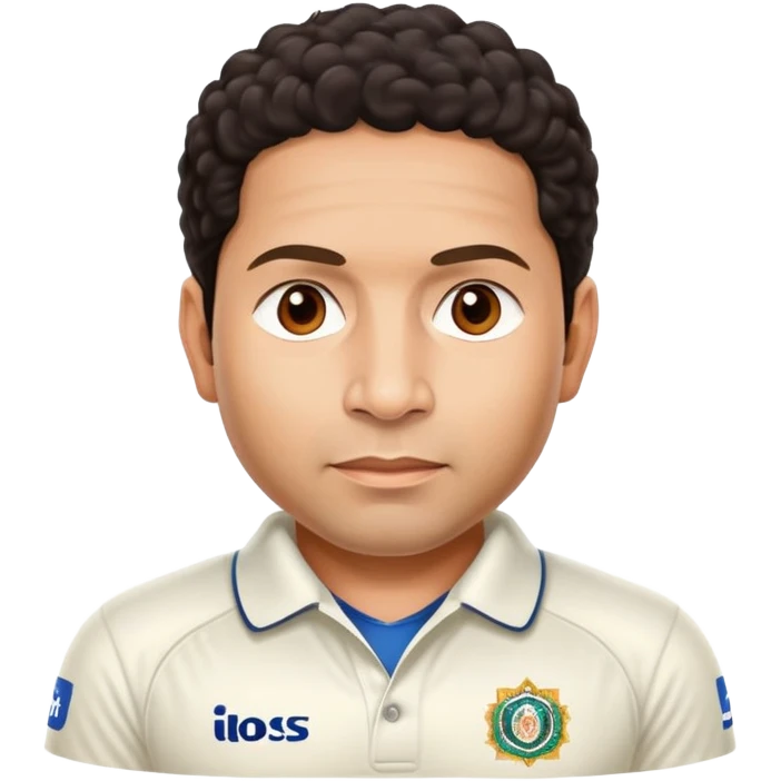 sachin tendulkar in white backgrung emoji