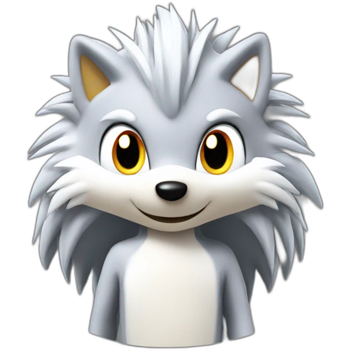 Silver the hedgehog emoji