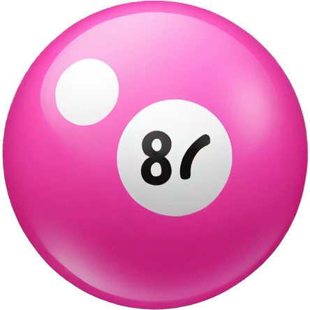 pink eight ball emoji
