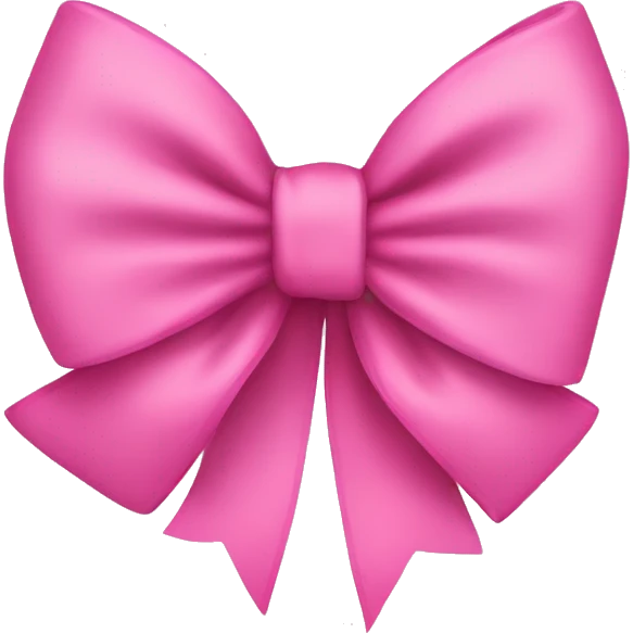 pink bow emoji
