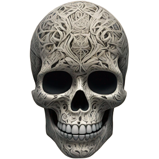 mind blowing skull emoji
