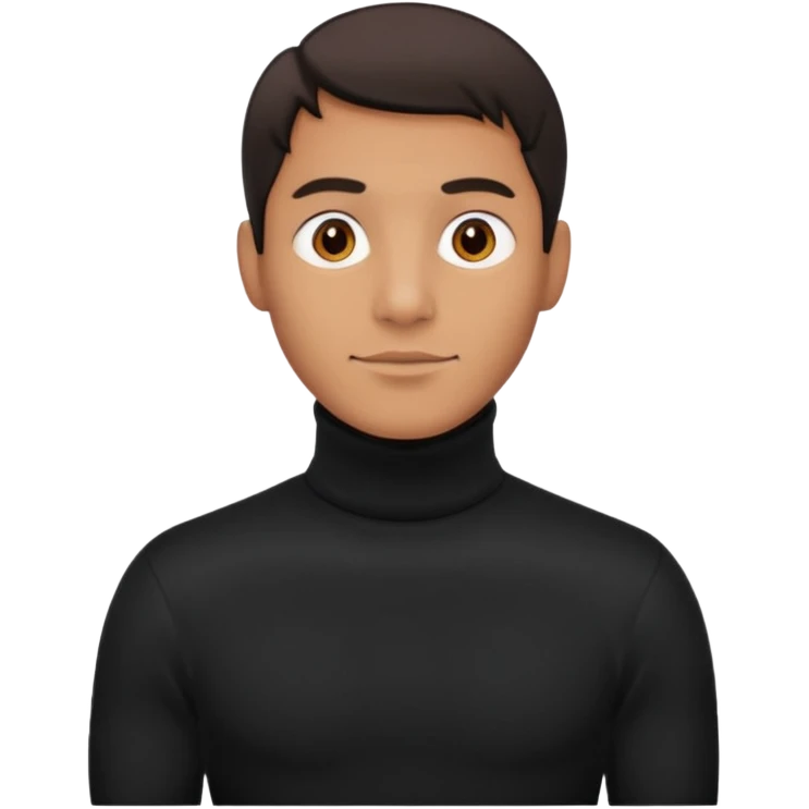 man in turtle neck emoji