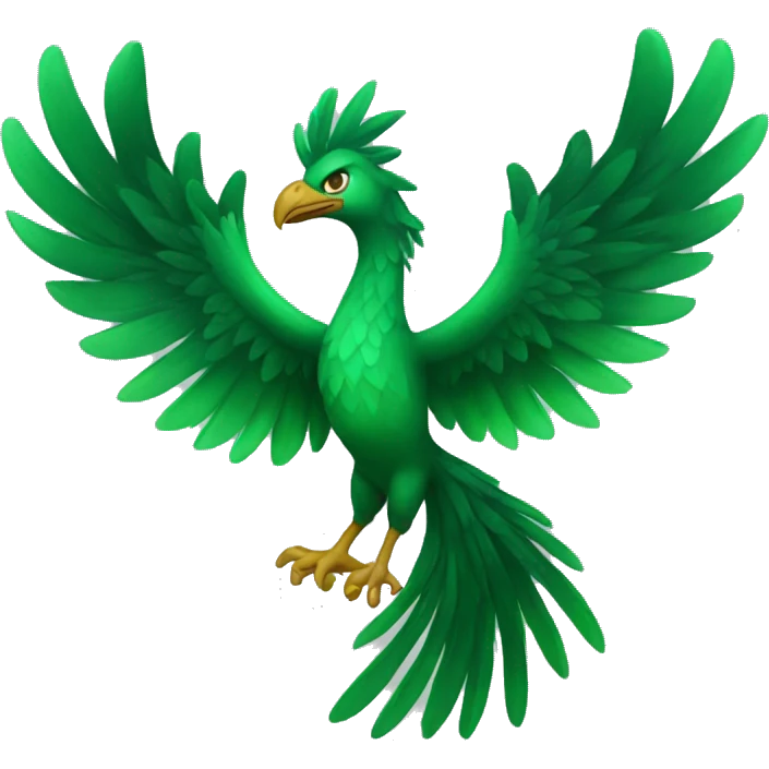 Green Phoenix emoji