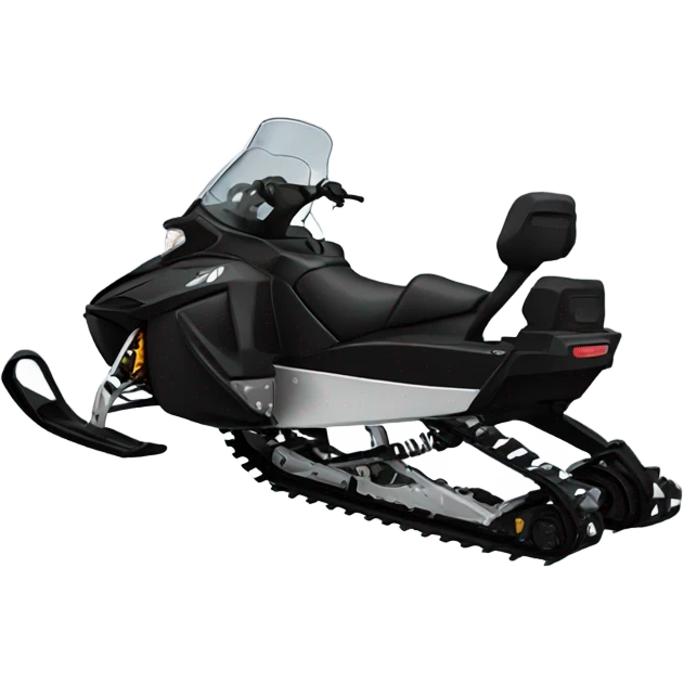 Black snowmobile emoji