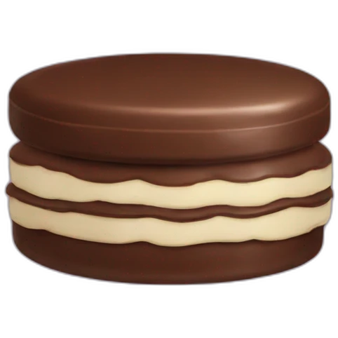 Alfajor de chocolate emoji