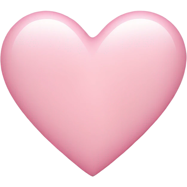 Light pink heart  emoji