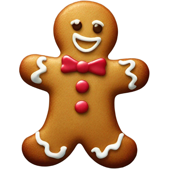 Gingerbread man emoji