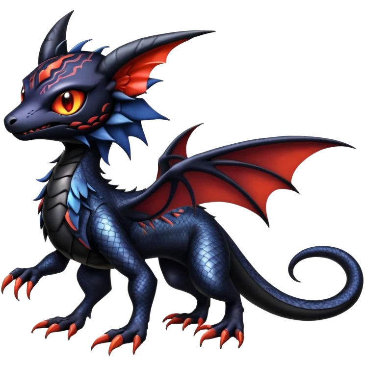 Shiny Epic Badass Gothic Noibat-Salandit-Litten-Hybrid emoji