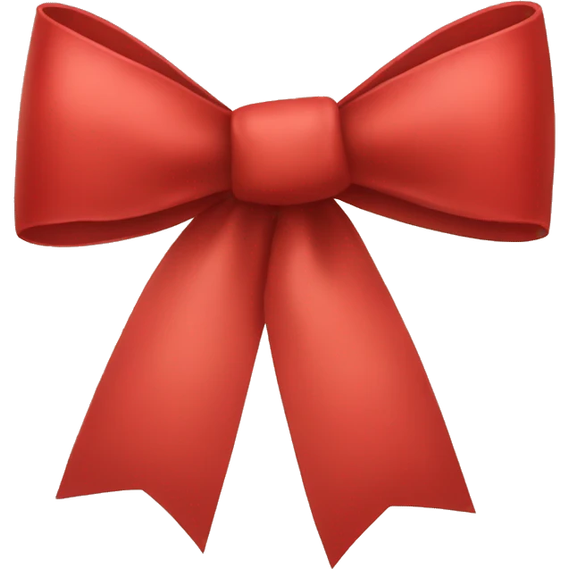 Red bow emoji