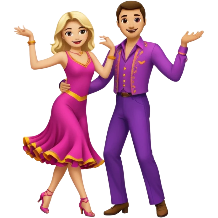 Cats couple salsa dancing  emoji