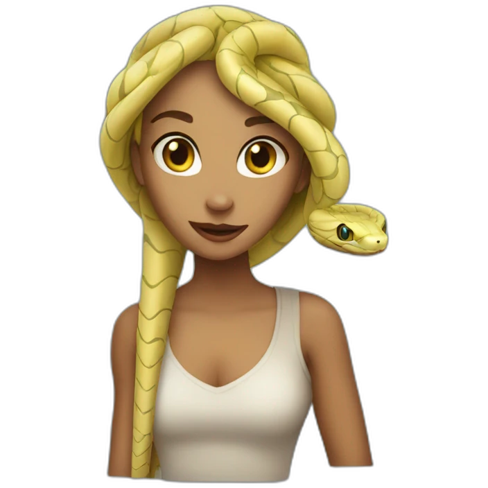 Snake girl emoji