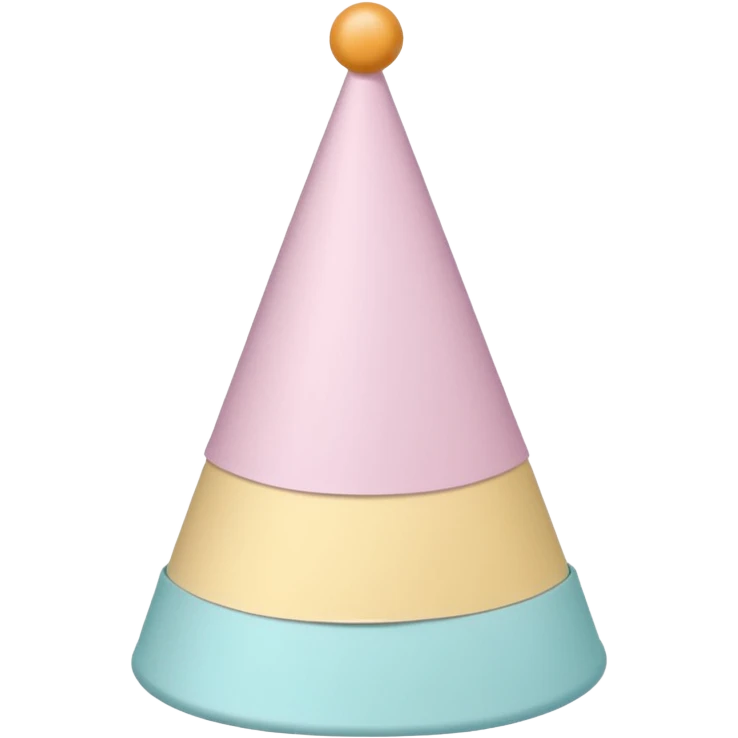 birthday hat pastel colors emoji