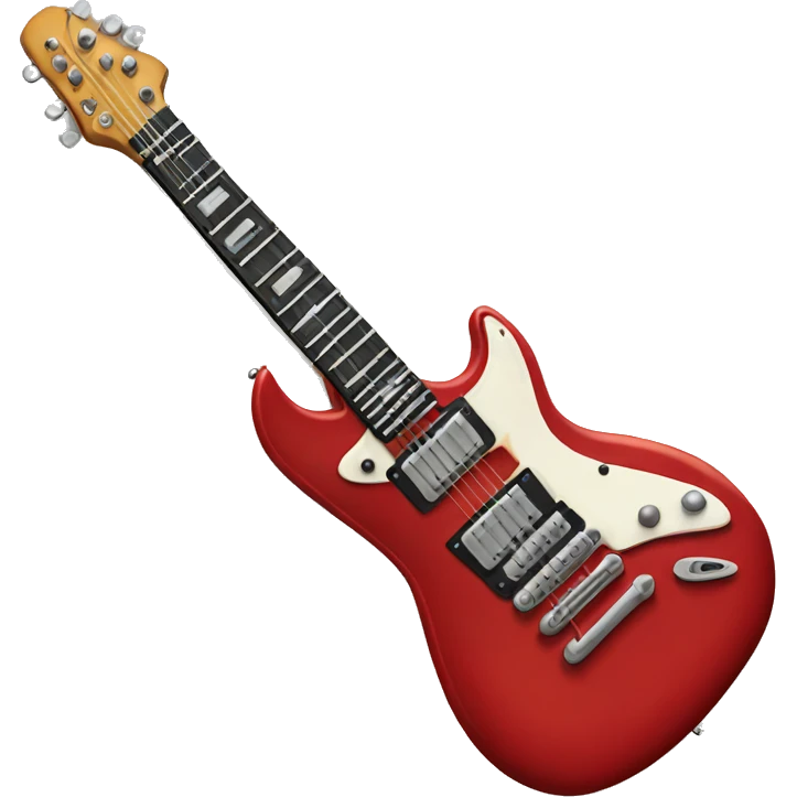 Red electric guitar emoji