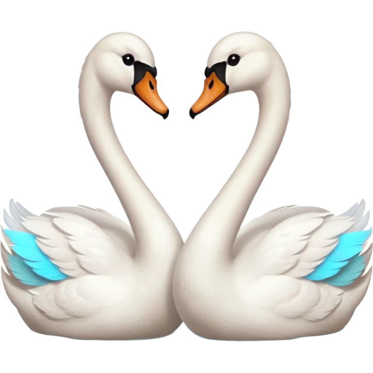 Swan couple emoji