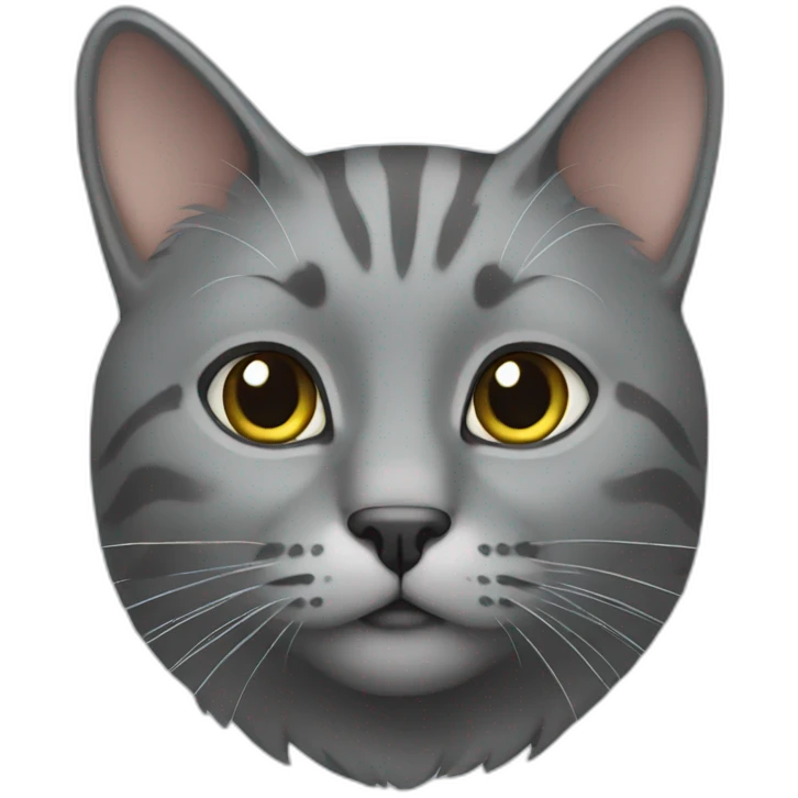 Grey cat emoji