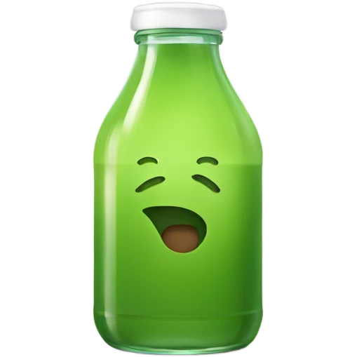 Bottled green juice emoji