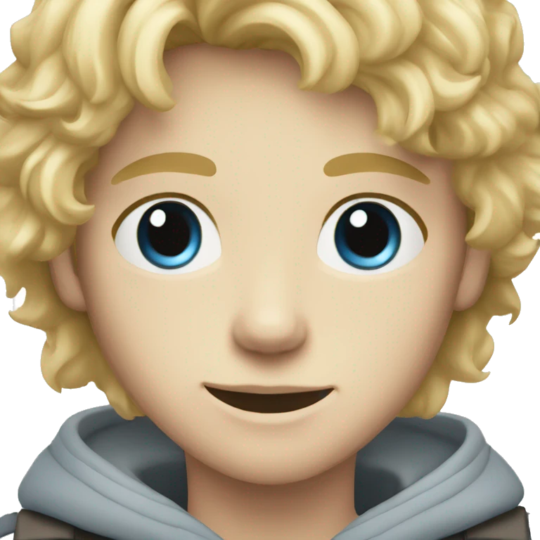 A 13 year old english boy with blond hair blue eyes and light skin emoji