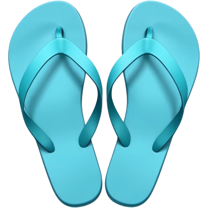 blue heart with flip-flops emoji