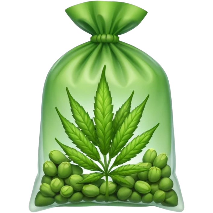 weed buds pack zip transparent emoji