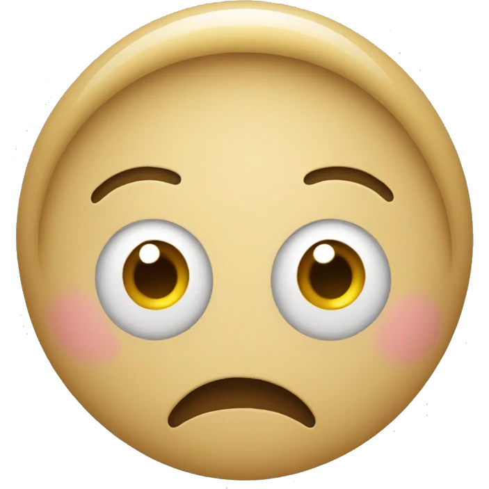 Confused face with a fisgusted mouth emoji
