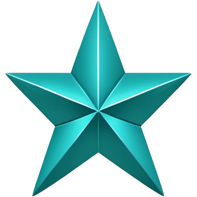 teal star emoji