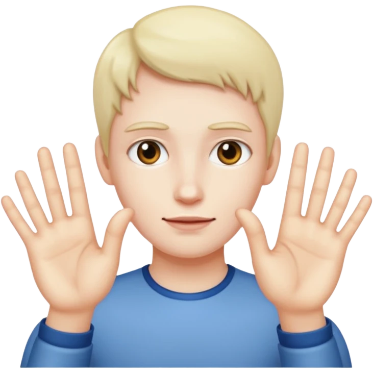 U shape fingers emoji create emoji