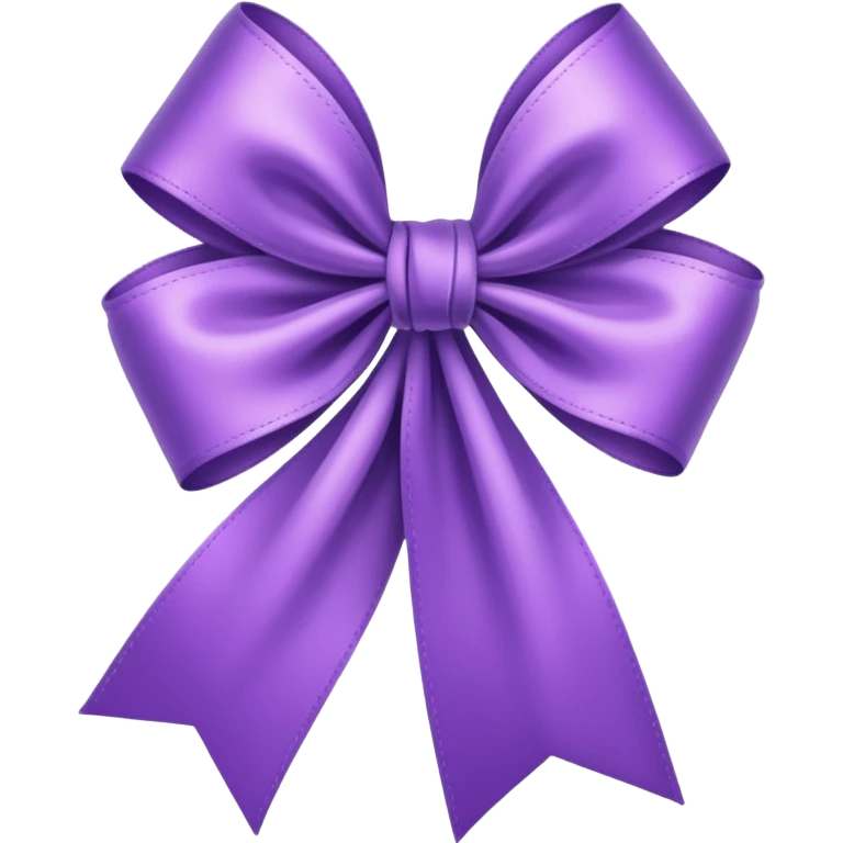 Purple ribbons for pancreatic cancer emoji