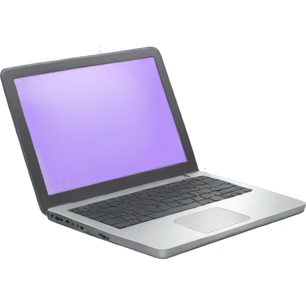Light purple laptop  emoji