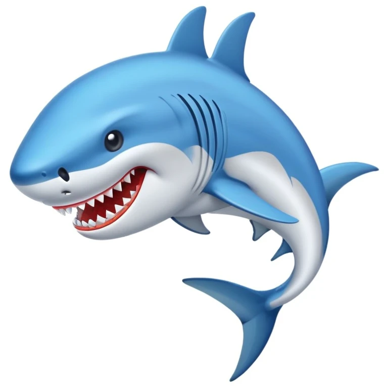 Un tiburón con tenis Nike azules  emoji
