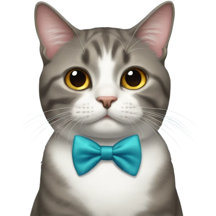 Cat with bow tie  emoji
