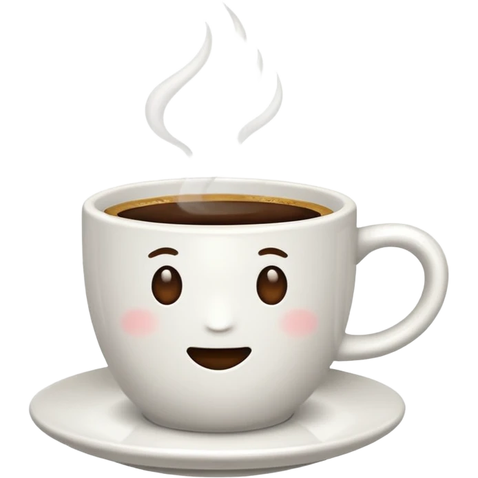 Cup of coffee white emoji