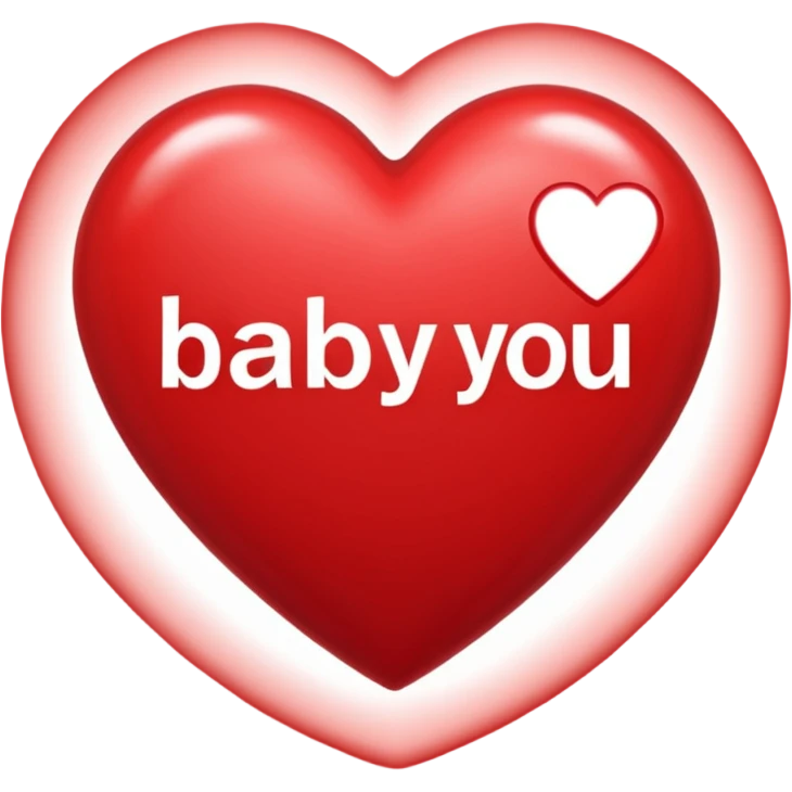 A heart  saying baby I love I can't wait til your here emoji
