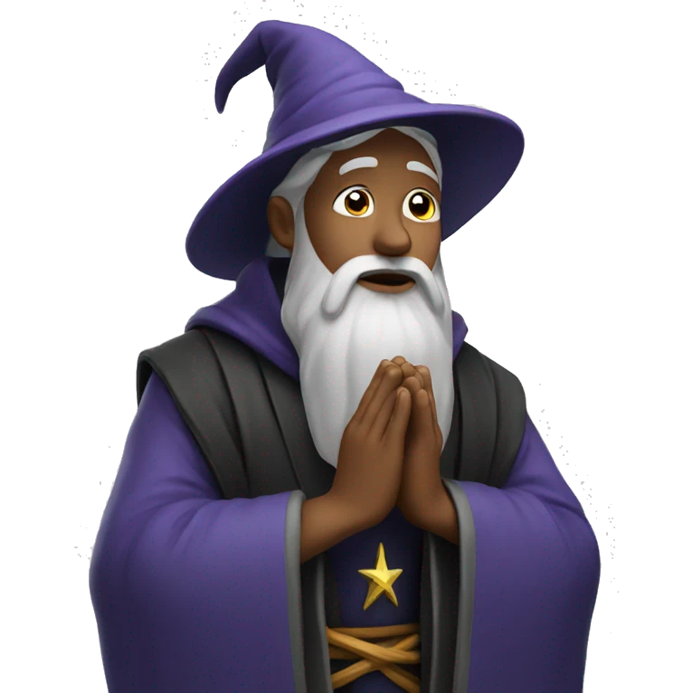Wizard praying emoji