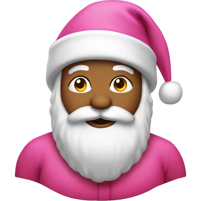 Pink santa emoji