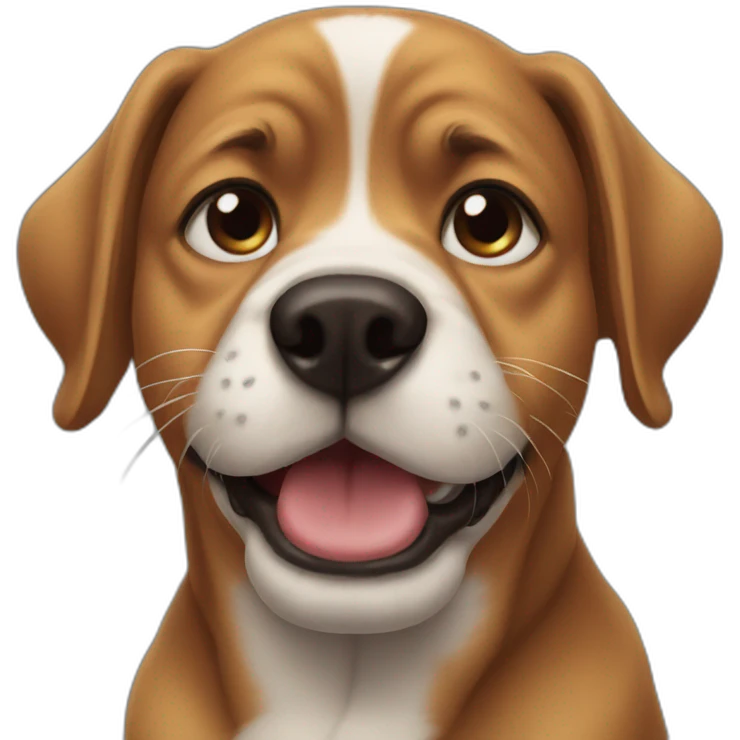 Dog cry emoji